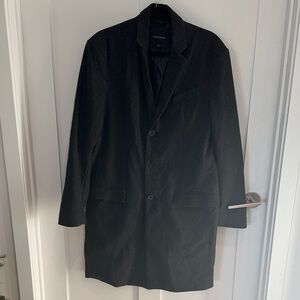 Banana Republic Men's grey and black top Coat